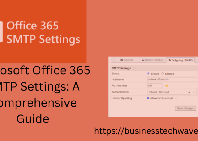 Microsoft o365 SMTP Settings: A Comprehensive Guide